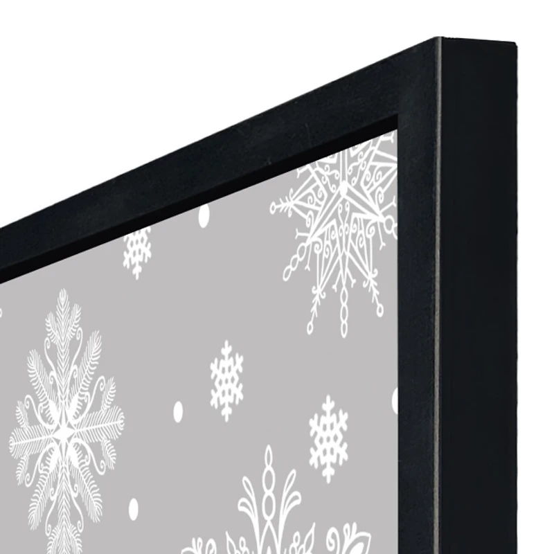 Most Wonderful Time Snowflakes Framed Print