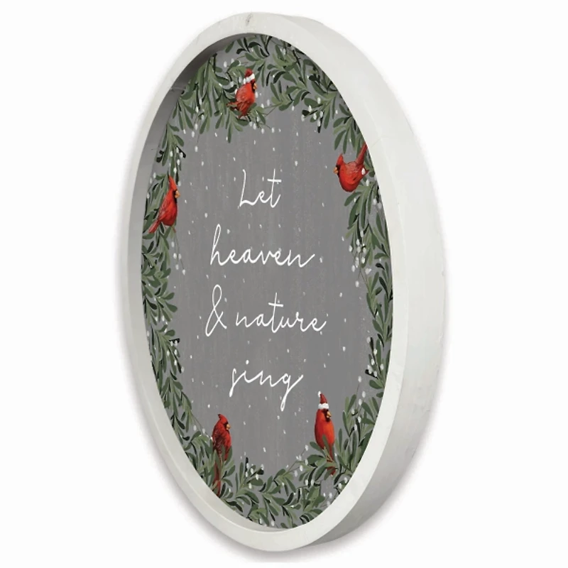 Let Heaven & Nature Sing White Framed Wall Plaque
