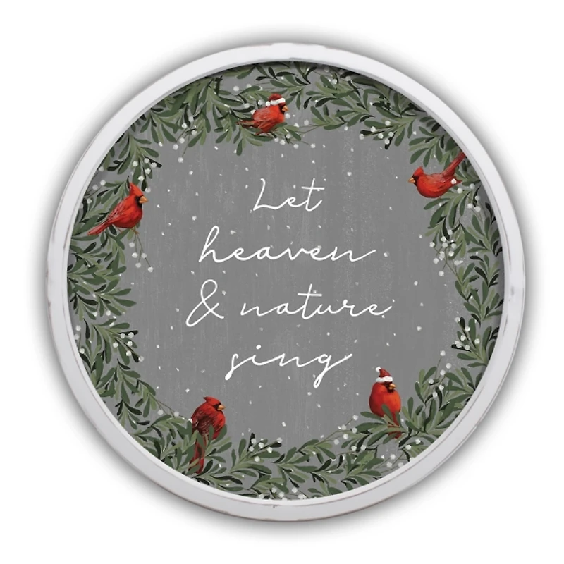 Let Heaven & Nature Sing White Framed Wall Plaque
