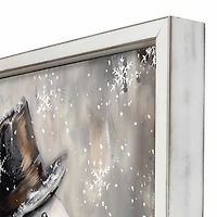 Cheerful Snowman Framed Art Print