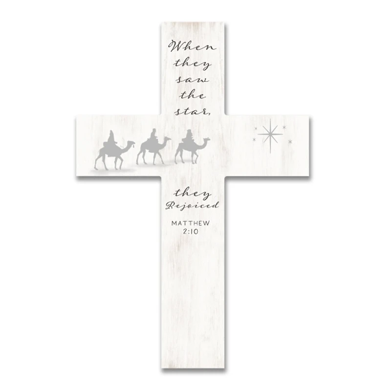 Wise Men Wood Cross Wall Plaque
