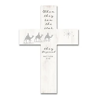 Wise Men Wood Cross Wall Plaque