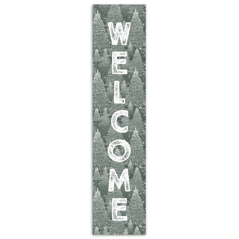 Welcome Evergreen Forest Porch Board