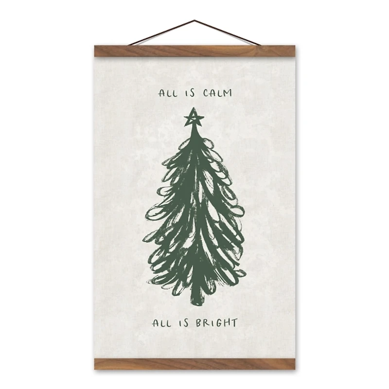 All is Calm All is Bright Hanging Canvas Art Print