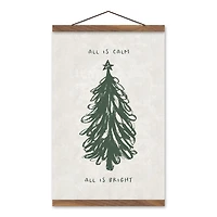 All is Calm All is Bright Hanging Canvas Art Print