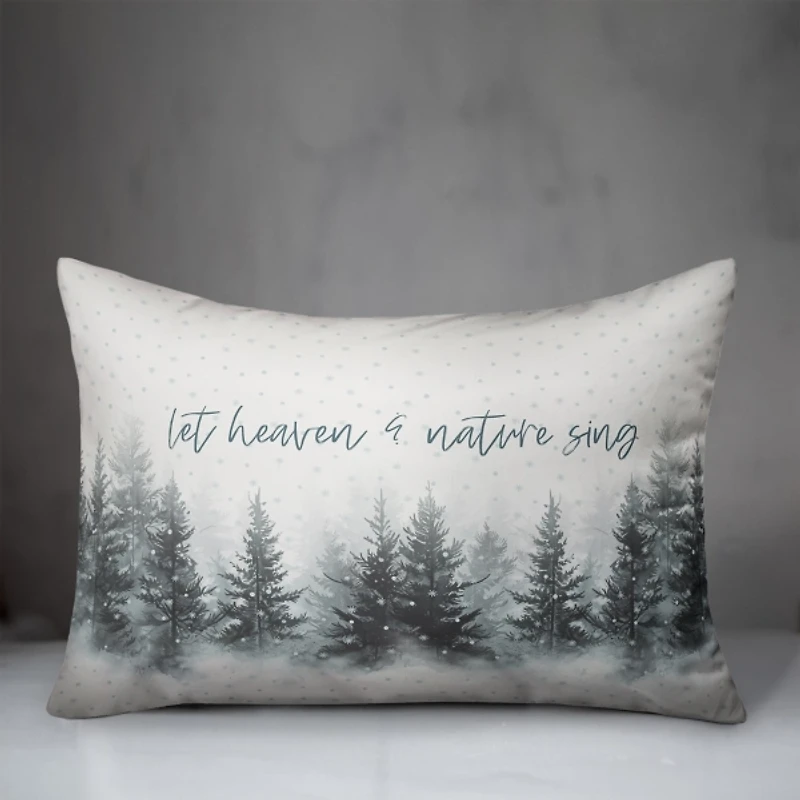 Let Heaven and Nature Sing Christmas Pillow