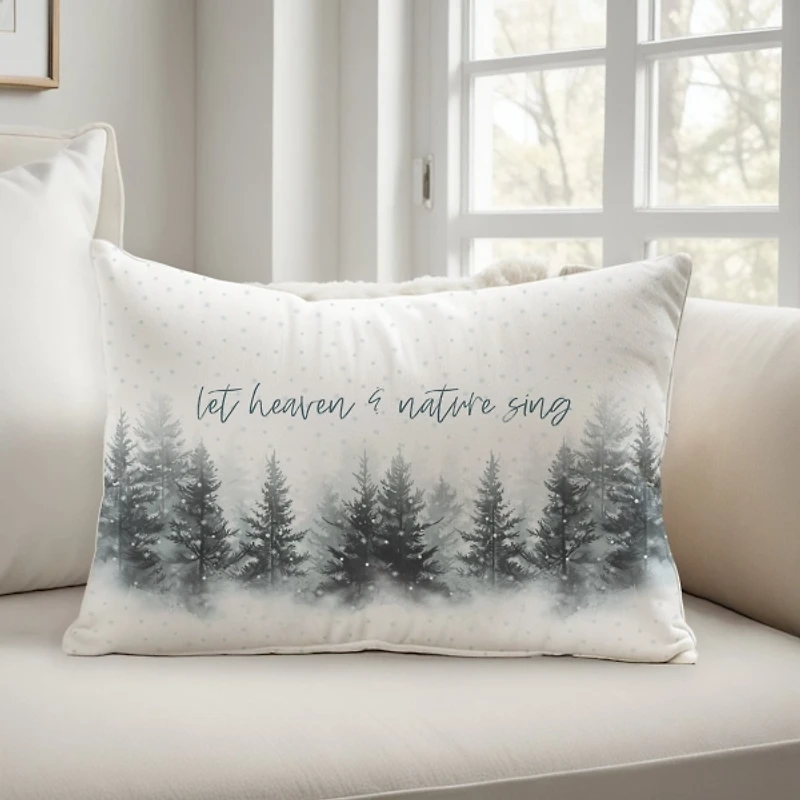 Let Heaven and Nature Sing Christmas Pillow