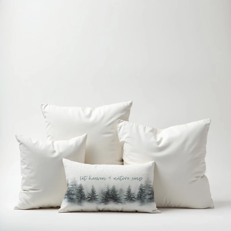 Let Heaven and Nature Sing Christmas Pillow