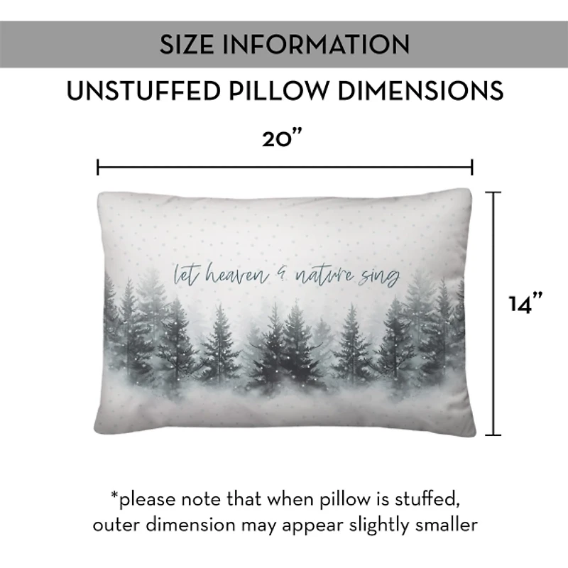 Let Heaven and Nature Sing Christmas Pillow