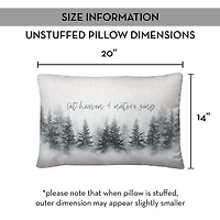 Let Heaven and Nature Sing Christmas Pillow