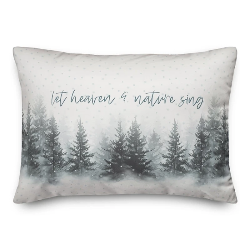 Let Heaven and Nature Sing Christmas Pillow