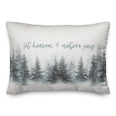 Let Heaven and Nature Sing Christmas Pillow