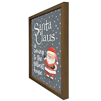 Personalized Santa Claus is Coming Framed Print