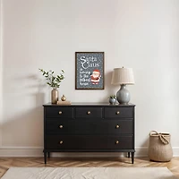 Personalized Santa Claus is Coming Framed Print