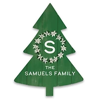 Personalized Tree Shaped Wood Pallet Art Print