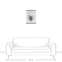 Personalized Merry Little Christmas Hanging Canvas