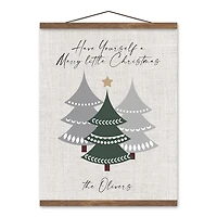 Personalized Merry Little Christmas Hanging Canvas