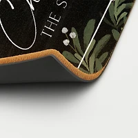 Personalized Merry Christmas Greenery Doormat