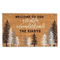 Personalized Welcome to Winter Wonderland Doormat