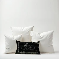 Personalized Merry Christmas Greenery Pillow