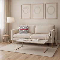 Personalized Santa Greenery Christmas Pillow