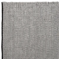 Black Wavy Outdoor Area Rug, 8x10