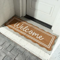 Scalloped Edge Welcome Doormat