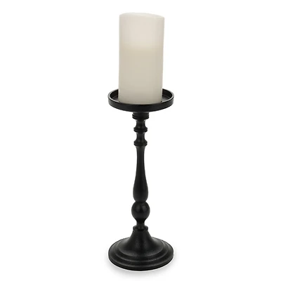 Black Metal Pillar Candle Holder