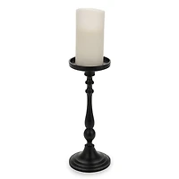 Black Metal Pillar Candle Holder
