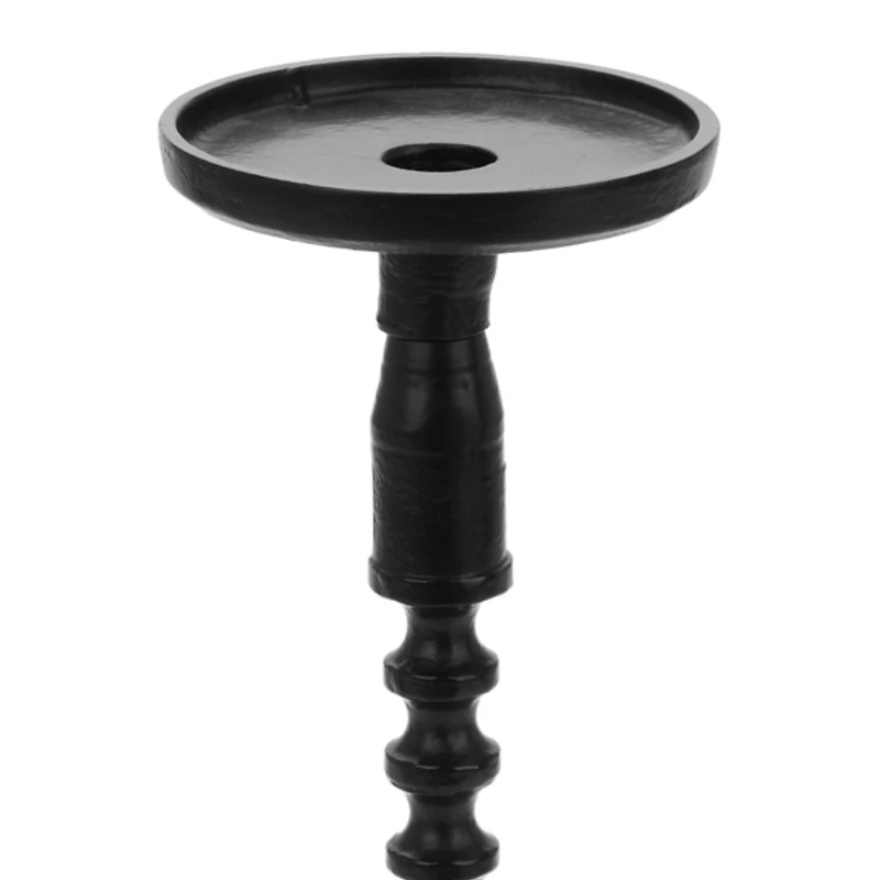 Black Metal Pillar Candle Holder, 14 in.