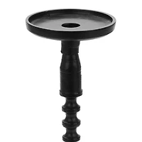 Black Metal Pillar Candle Holder, 14 in.