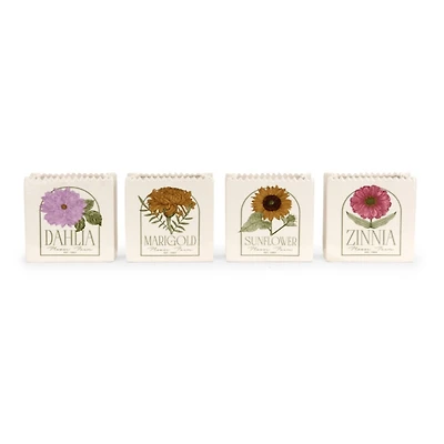 Flower Seed Packet Outdoor Planters