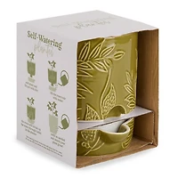 Green Botanical Self Watering Planter