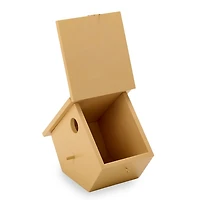 Tan Wood Hanging Birdhouse