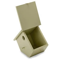 Gray Wood Hanging Birdhouse