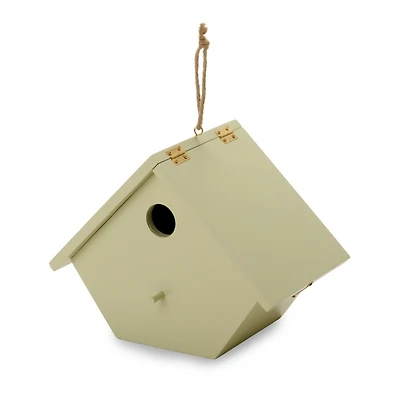 Gray Wood Hanging Birdhouse