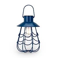 Captain Blue Metal Cage Solar Lantern