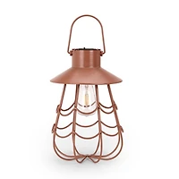 Tuscan Sun Metal Cage Solar Lantern