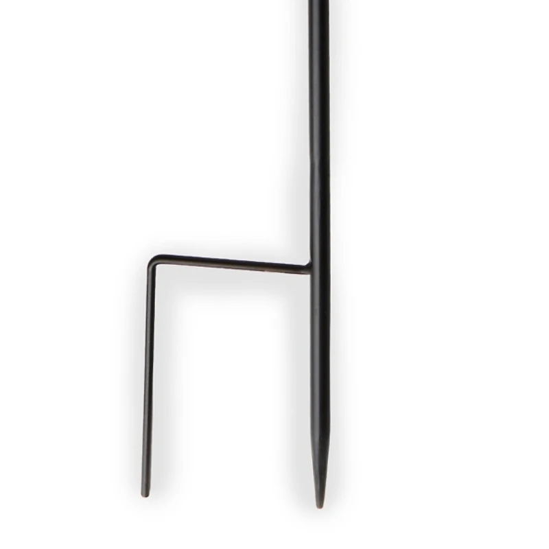 Black Metal Cutout Solar Stake