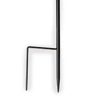 Black Metal Cutout Solar Stake