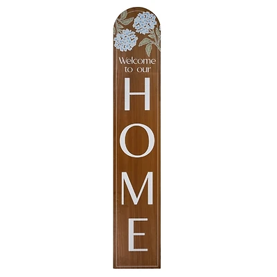 Welcome to Our Home Hydrangea Porch Board