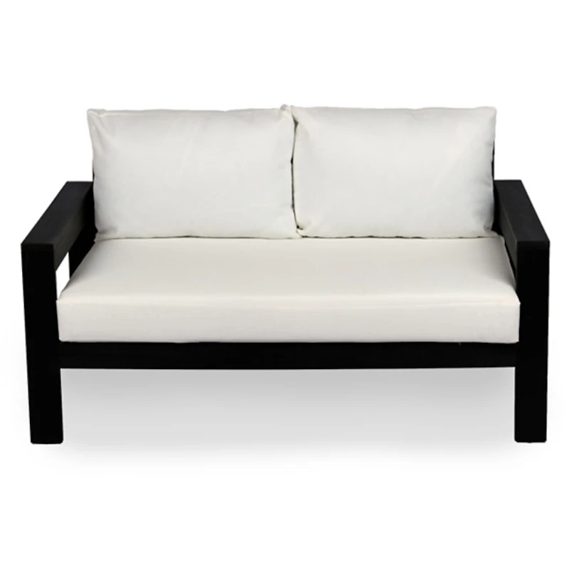 Black Wood Amalfi Outdoor Settee