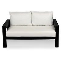 Black Wood Amalfi Outdoor Settee