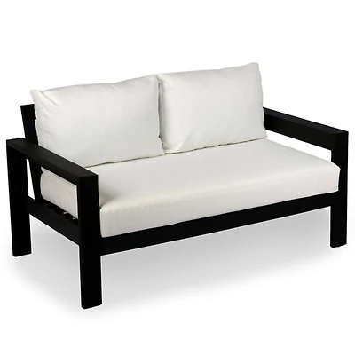 Black Wood Amalfi Outdoor Settee