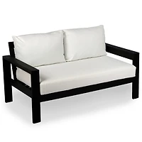 Black Wood Amalfi Outdoor Settee