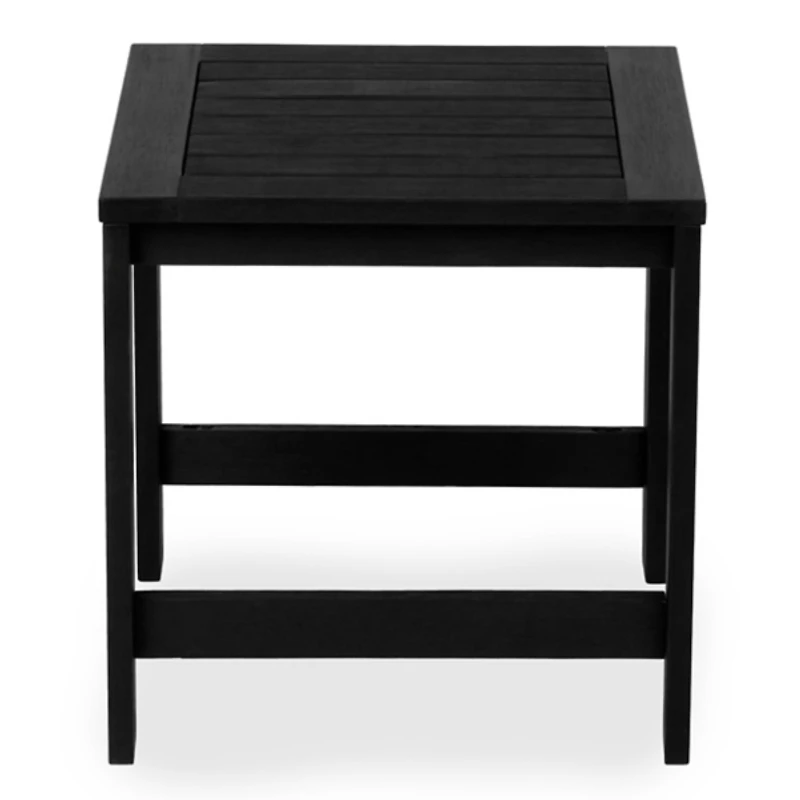 Black Wood Amalfi Outdoor Side Table