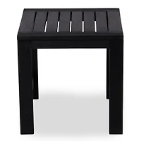 Black Wood Amalfi Outdoor Side Table