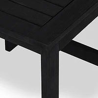 Black Wood Amalfi Outdoor Side Table