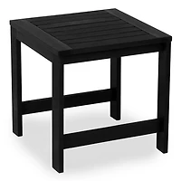 Black Wood Amalfi Outdoor Side Table