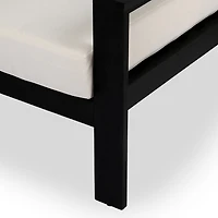 Black Wood Amalfi Outdoor Accent Chair